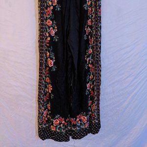 Francesca's Floral Wide Leg Pant